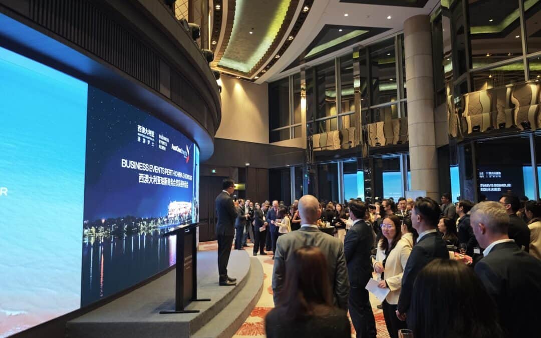 In Shanghai, at the Business Events Perth China Showcase