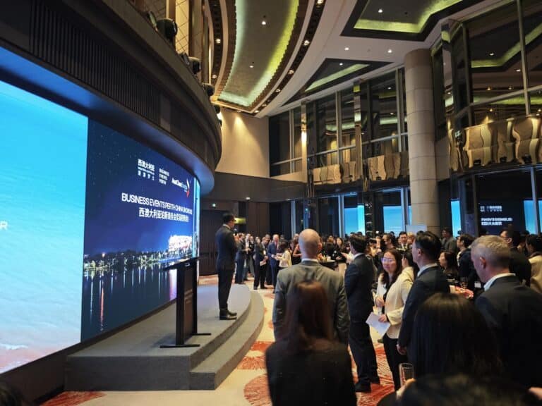 In Shanghai, at the Business Events Perth China Showcase