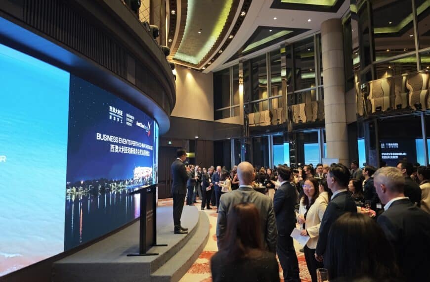 In Shanghai, at the Business Events Perth China Showcase