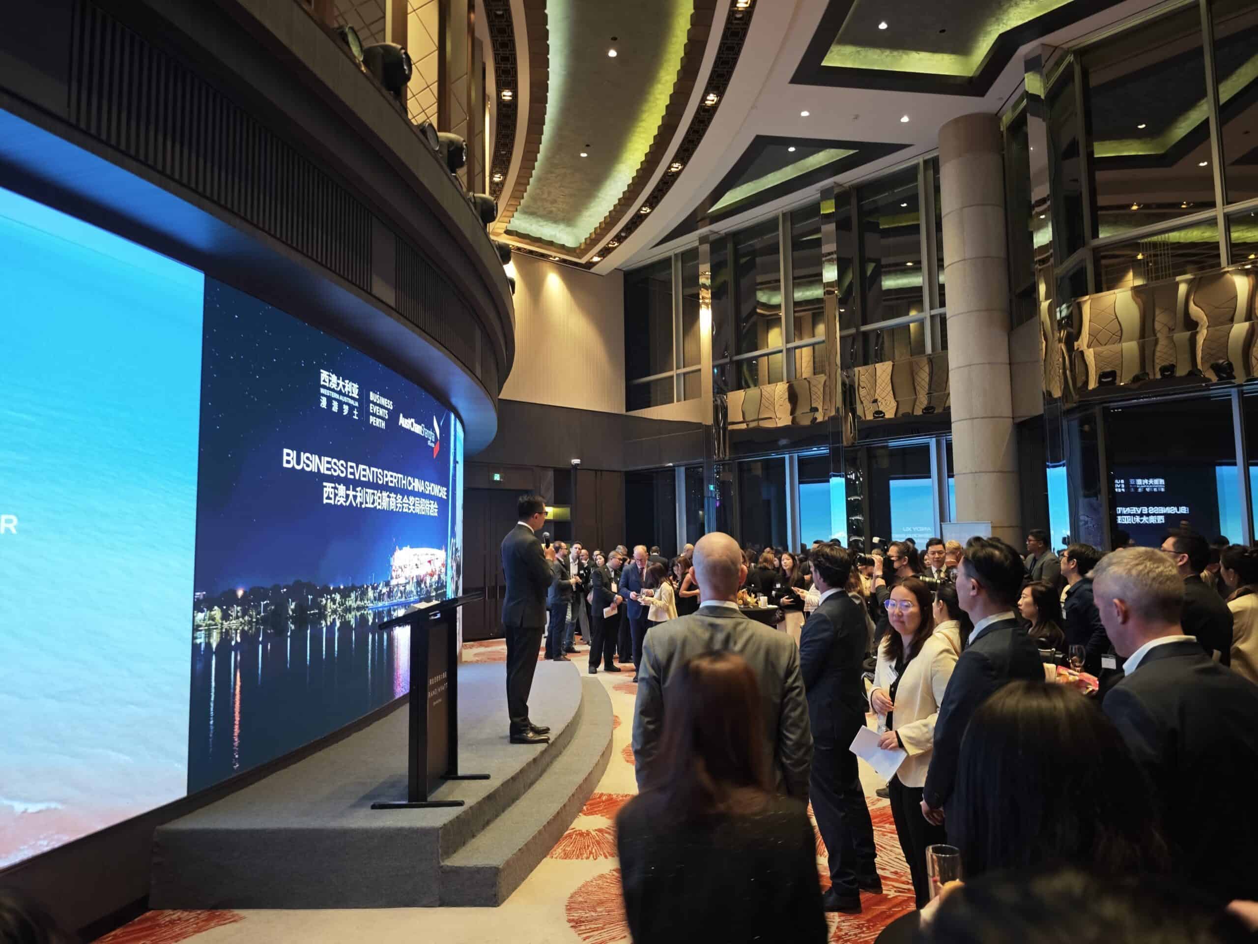 In Shanghai, at the Business Events Perth China Showcase